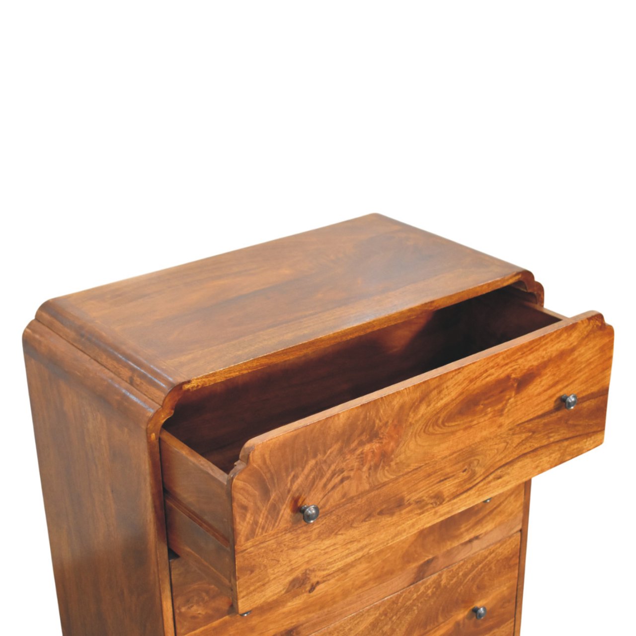 Solid Wood Newton Chest, 3-Drawers, Chestnut, Brown