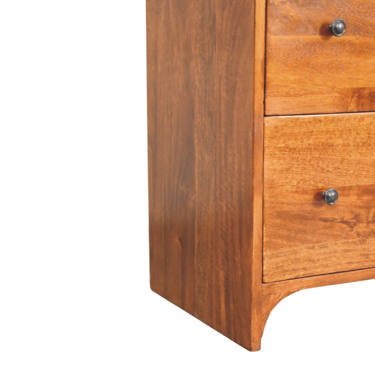 Solid Wood Newton Chest, 3-Drawers, Chestnut, Brown
