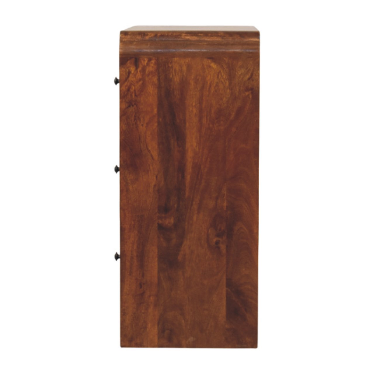 Solid Wood Newton Chest, 3-Drawers, Chestnut, Brown