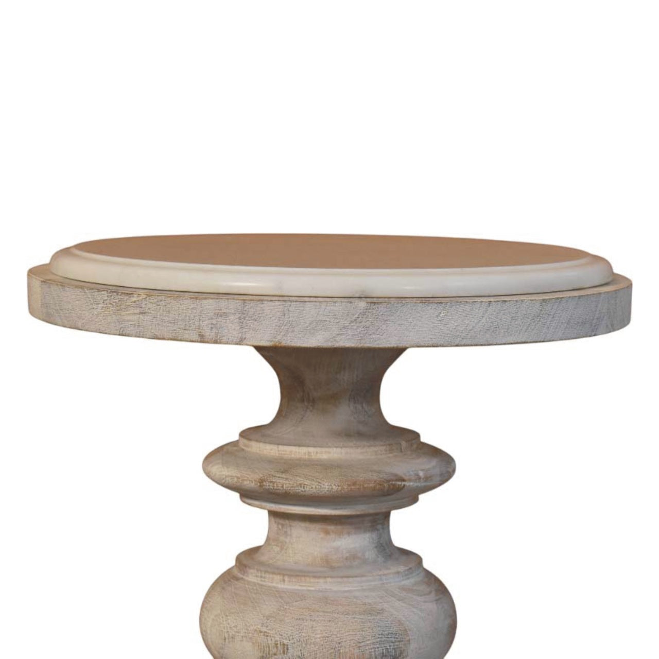 Solid Wood The Bellis Marble Accent Table,Marble desgin