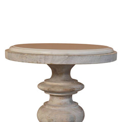 Solid Wood The Bellis Marble Accent Table,Marble desgin