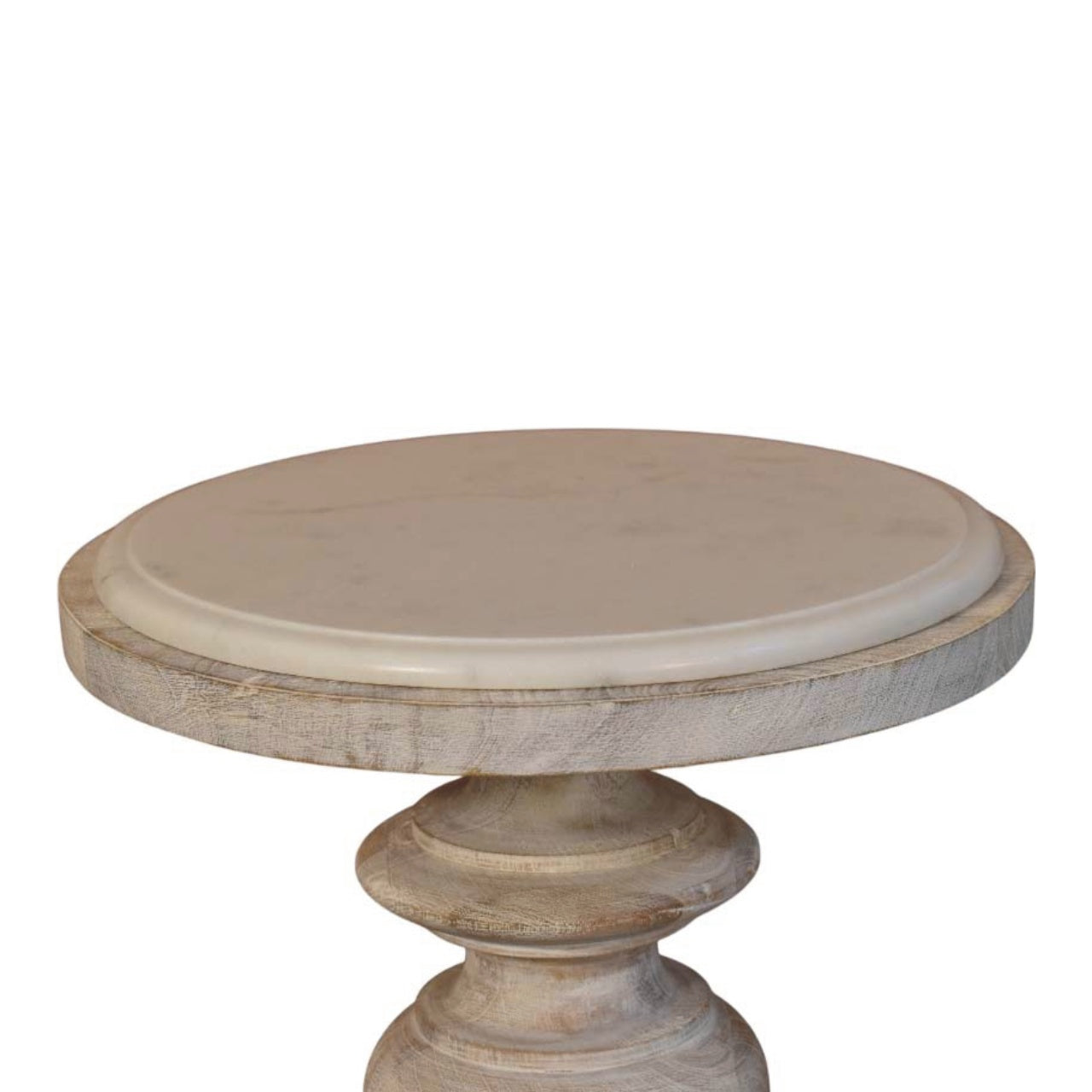 Solid Wood The Bellis Marble Accent Table,Marble desgin