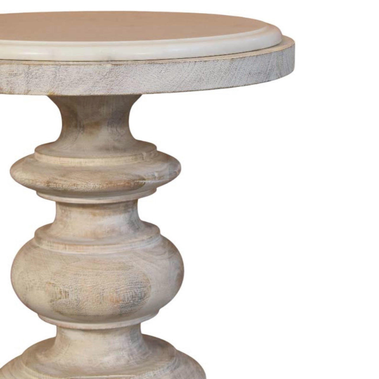 Solid Wood The Bellis Marble Accent Table,Marble desgin