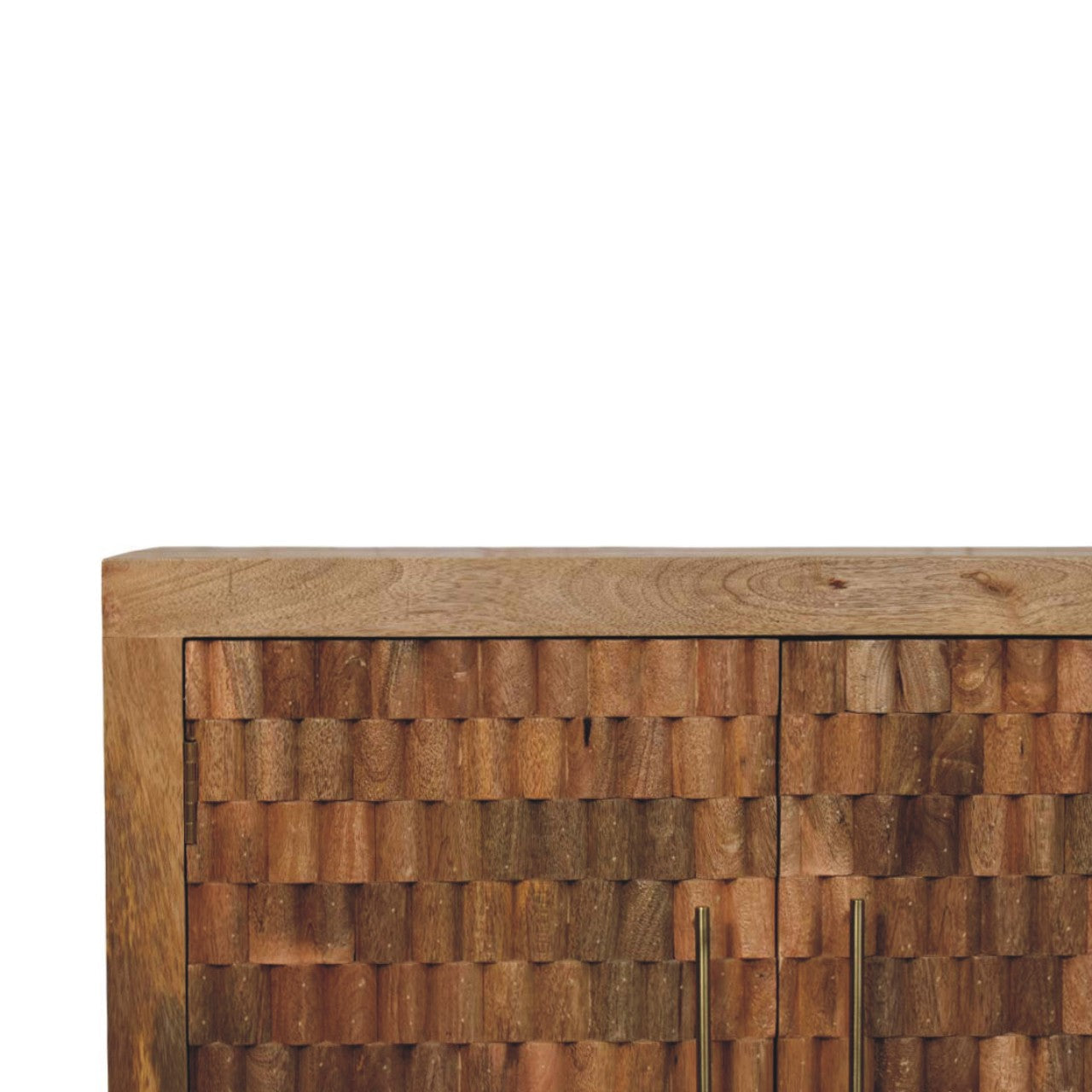 Solid Wood Marbella Cabinet,Brown,2-Drawers