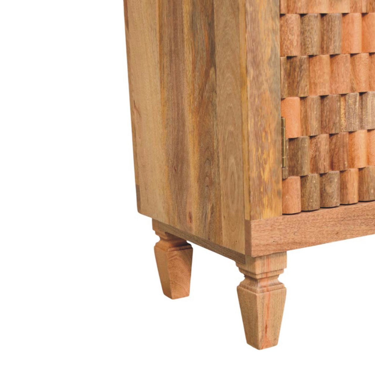 Solid Wood Marbella Cabinet,Brown,2-Drawers