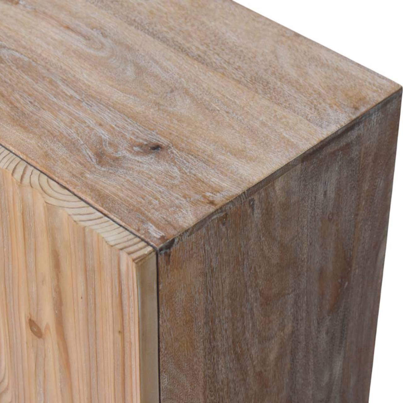 Solid Wood Sandgrain Pine & Mango Sideboard