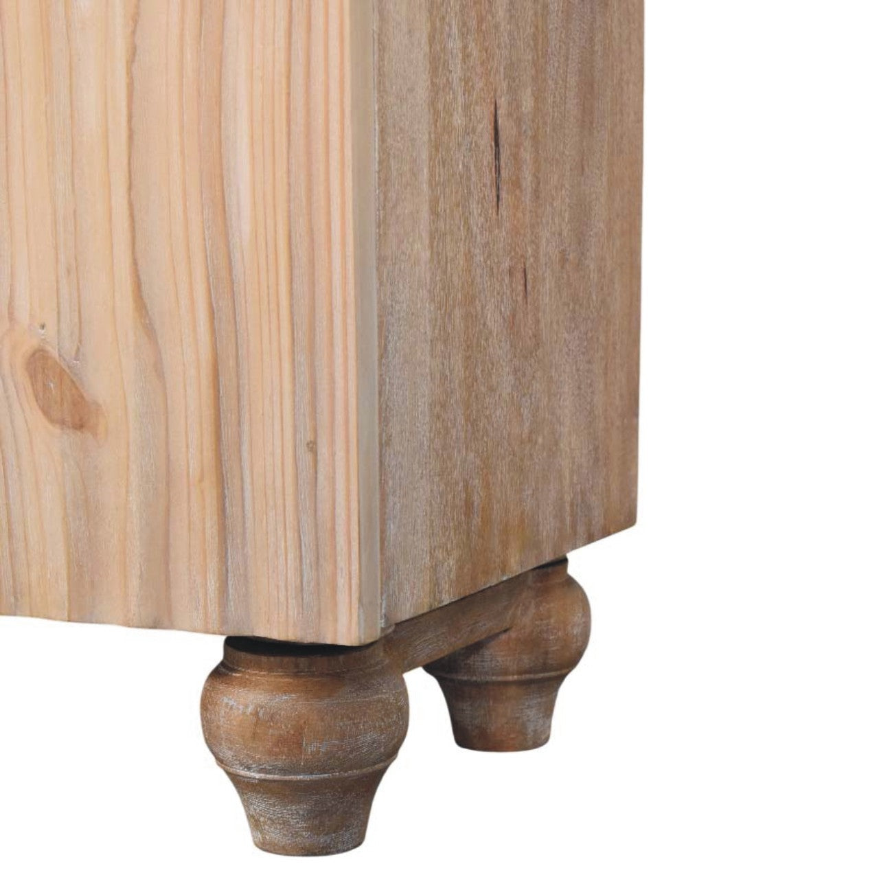 Solid Wood Sandgrain Pine & Mango Sideboard