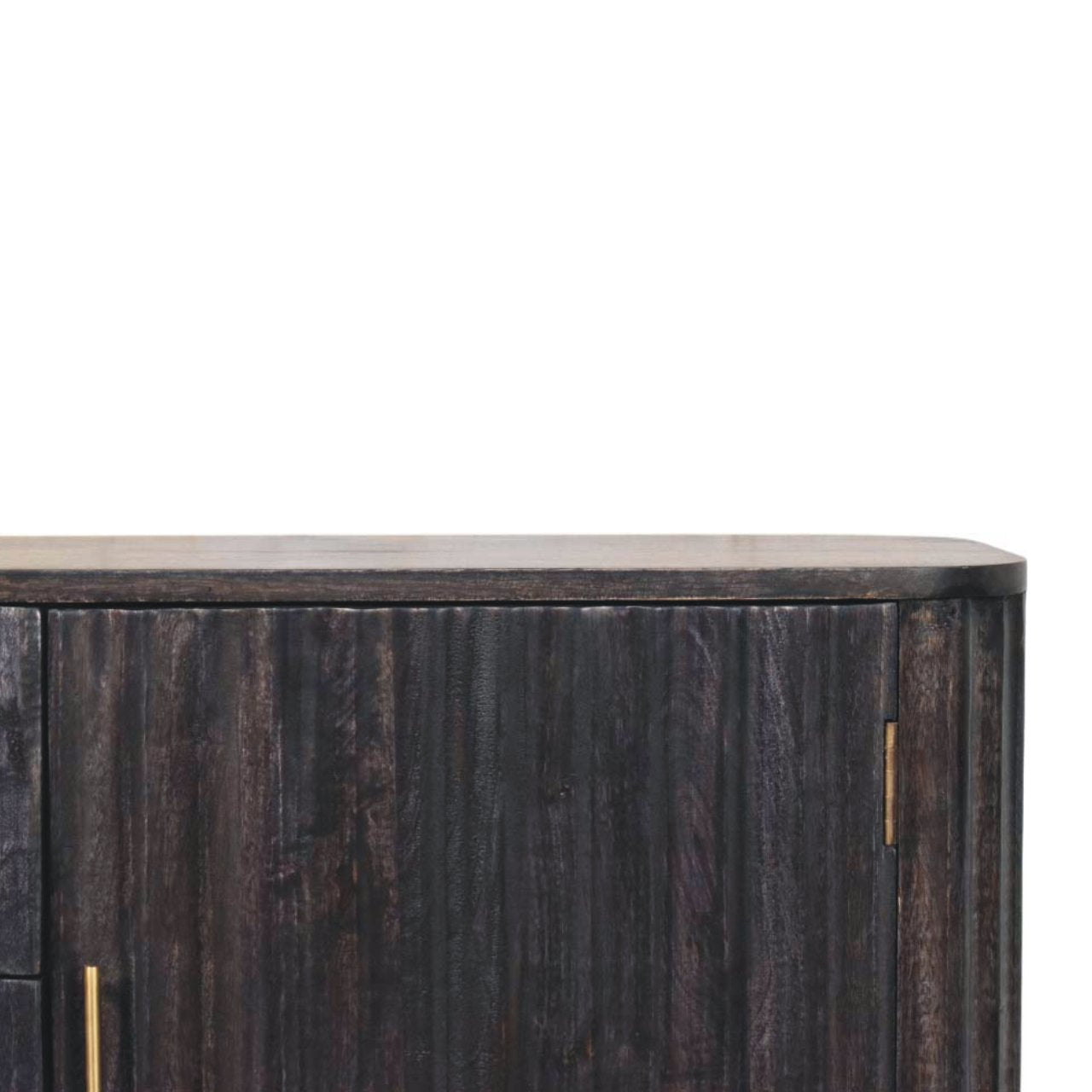 Solid Wood Savoy Sideboard,Grey,2-Doors, 3-Drawers