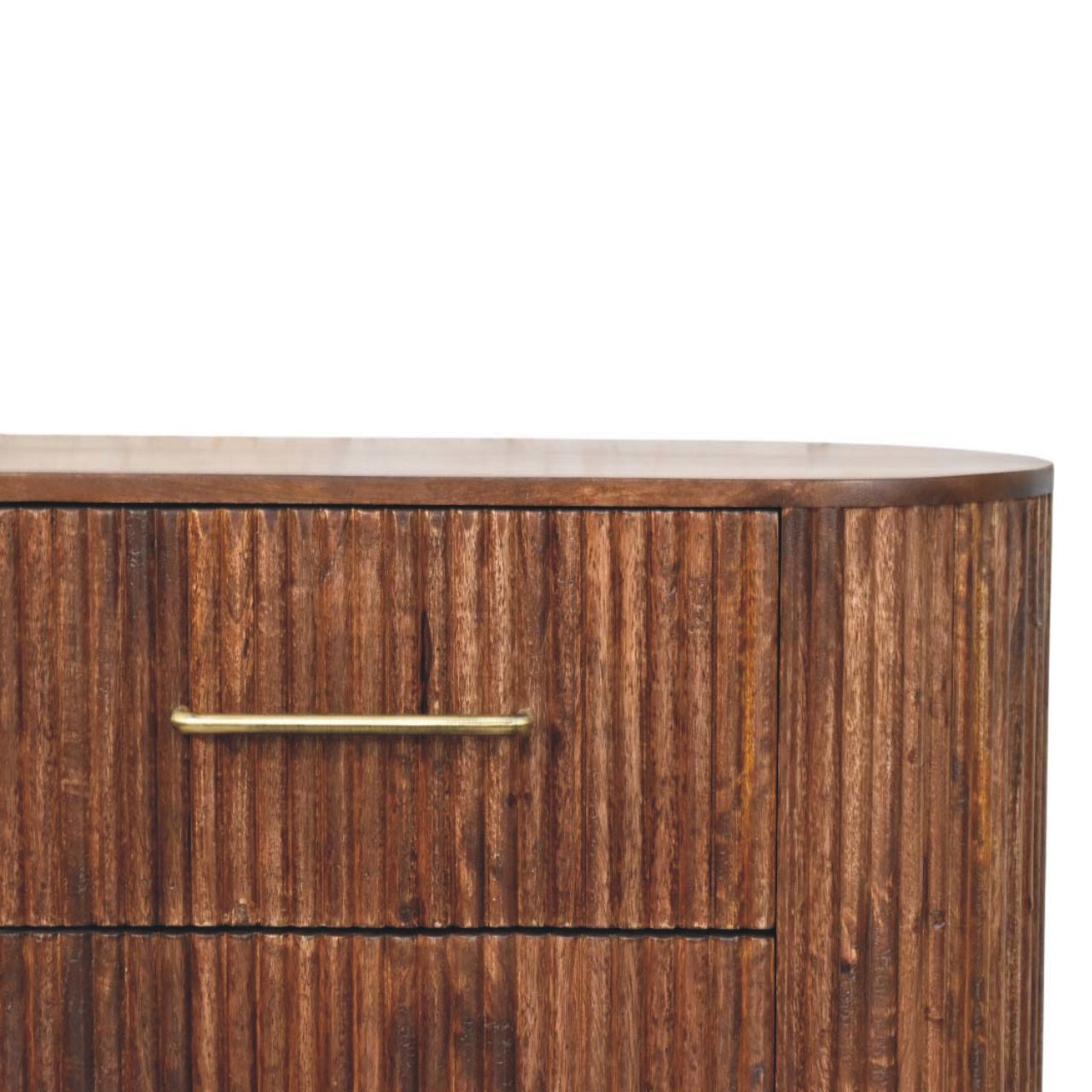 Solid Wood Ridgefront Chest – Roasted Almond,Brown,6-Drawers