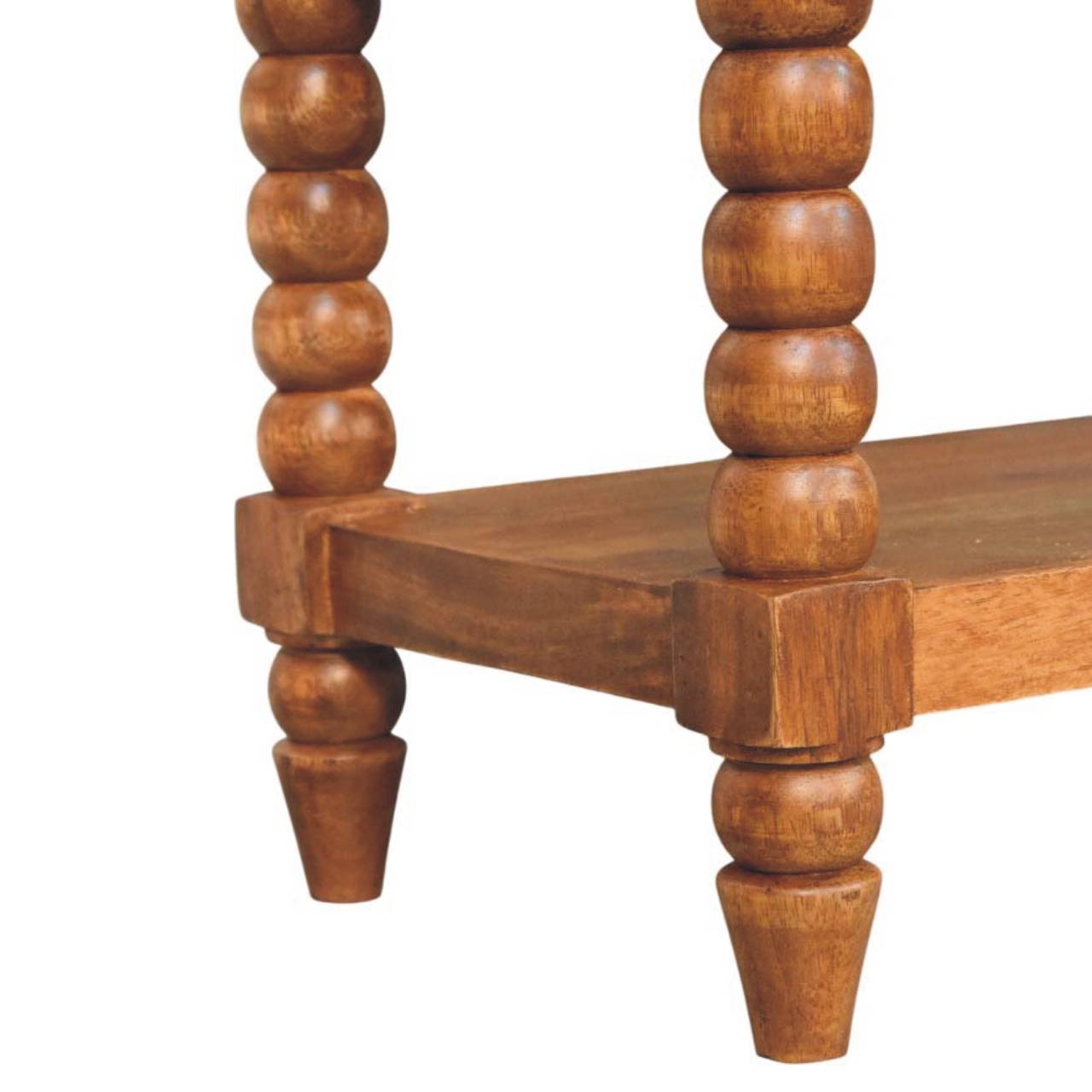 Solid Wood Leather Spindle Bench,Leather,2-Drawer,1-Shelf