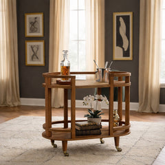 Solid Wood Isla Curved Butler Console