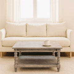 Solid Wood Barclay Acid Wash Coffee Table