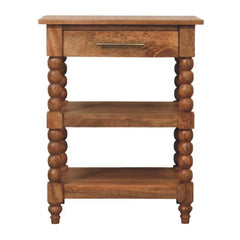 Solid Wood Barley Twist Side Table