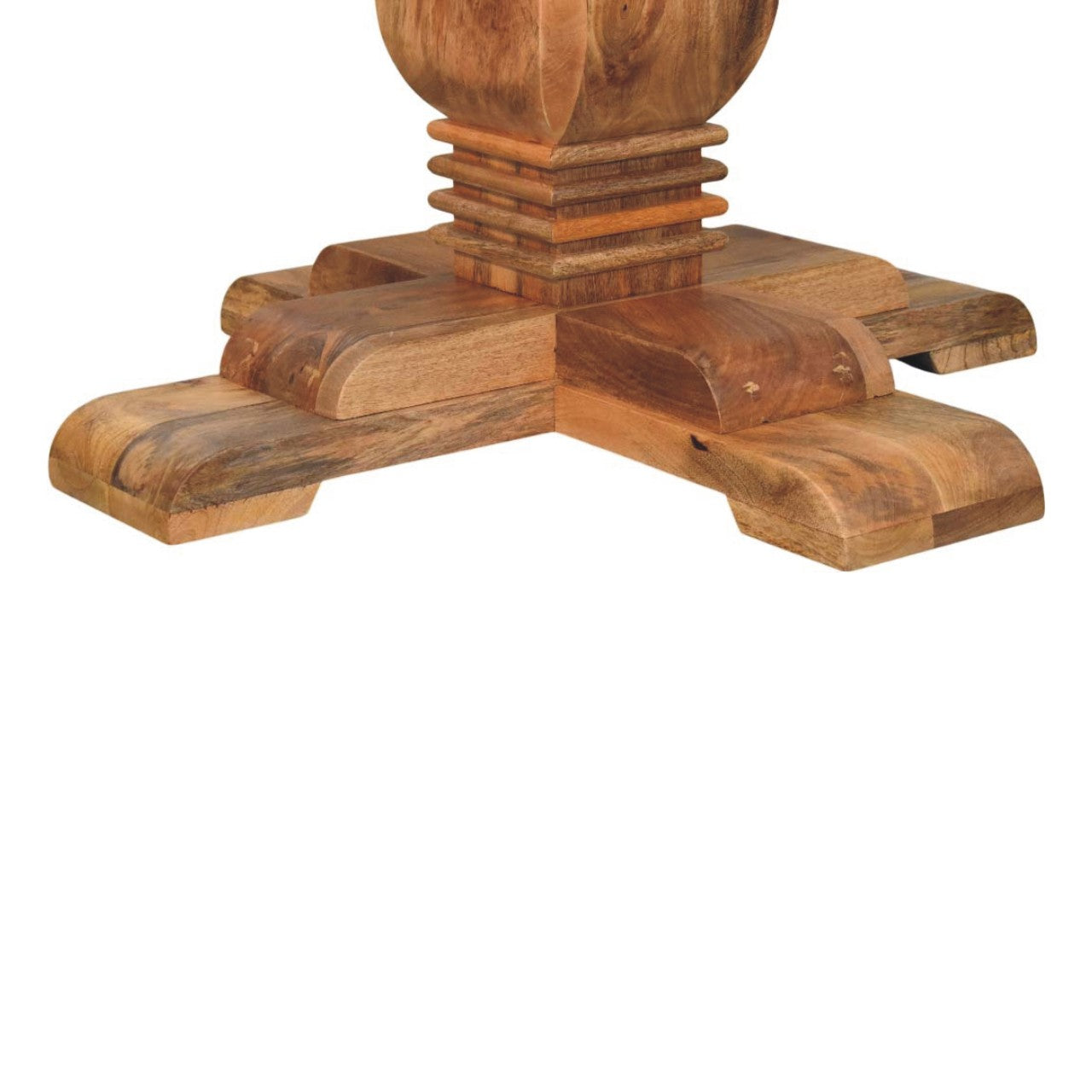 Solid Wood Valentina Round Dining Table Light Brown