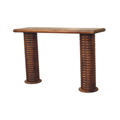 Artisan Furniture Solid Wood Sculpted Leg Console