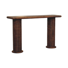 Artisan Furniture Solid Wood Sculpted Leg Console