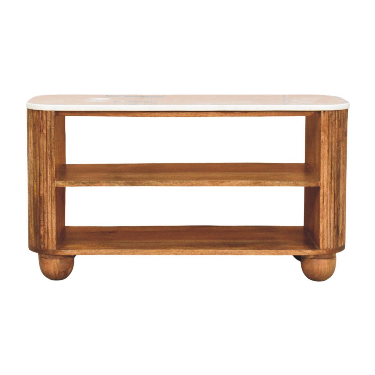Artisan Furniture Solid Wood Beaumont Marble Shoe Cabinet