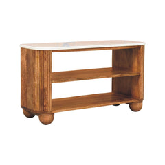 Artisan Furniture Solid Wood Beaumont Marble Shoe Cabinet