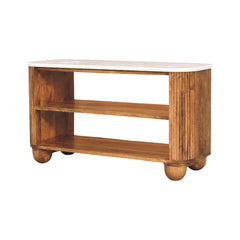 Artisan Furniture Solid Wood Beaumont Marble Shoe Cabinet