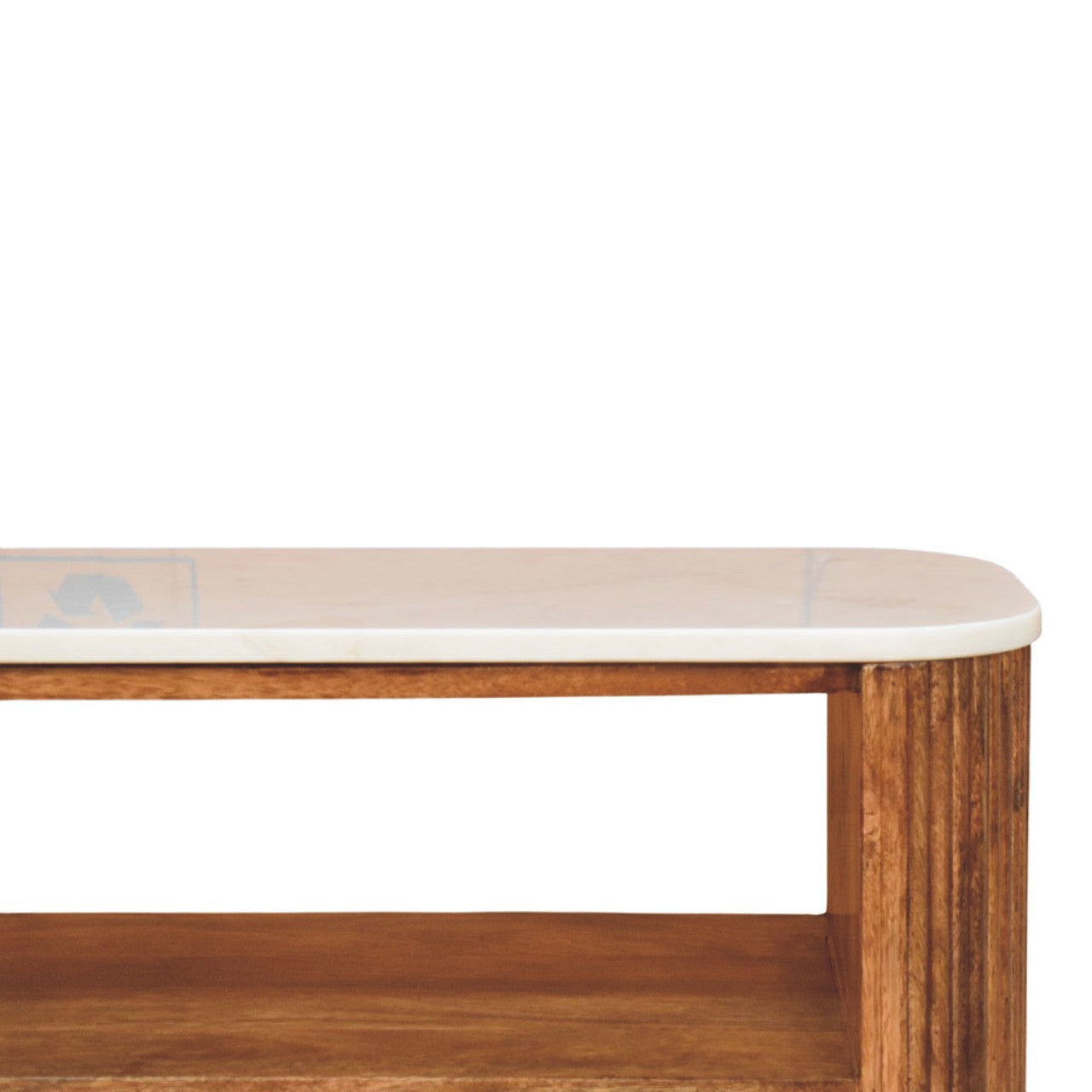 Artisan Furniture Solid Wood Beaumont Marble Shoe Cabinet