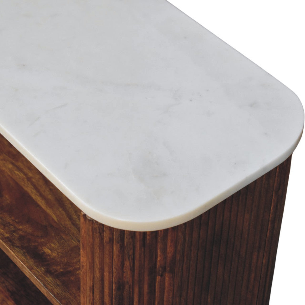 Artisan Furniture Solid Wood Beaumont Marble Shoe Cabinet