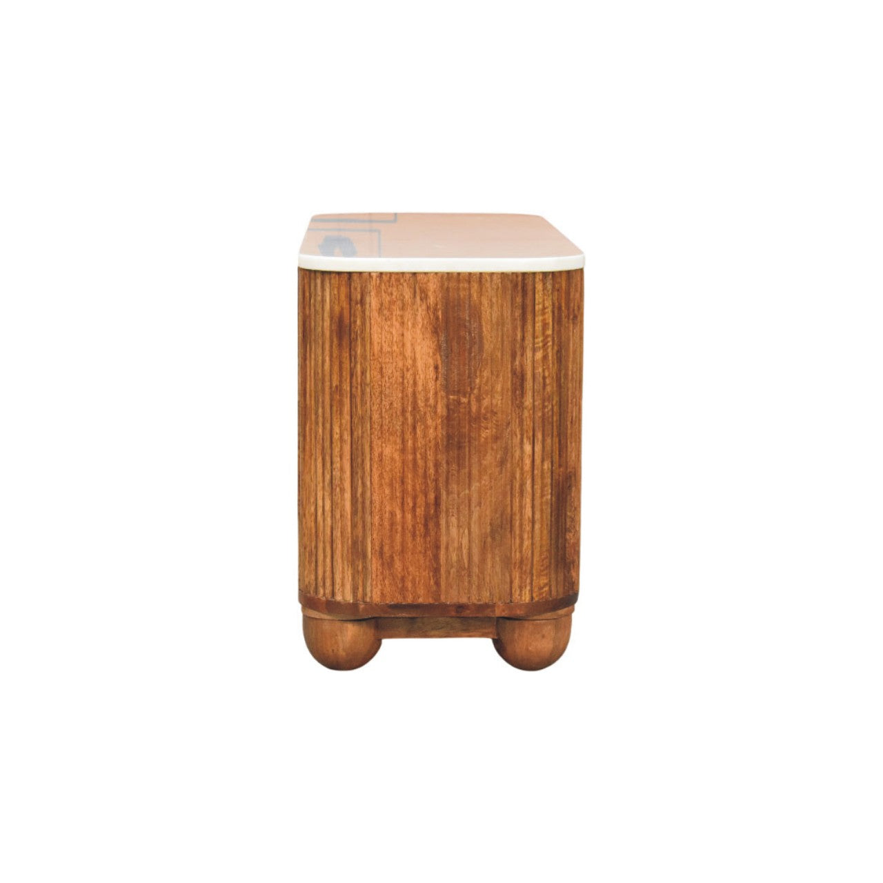 Artisan Furniture Solid Wood Beaumont Marble Shoe Cabinet