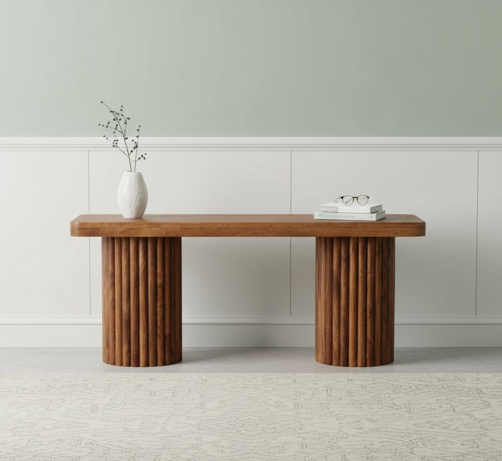 Artisan Furniture Solid Wood Astoria Fluted Bench