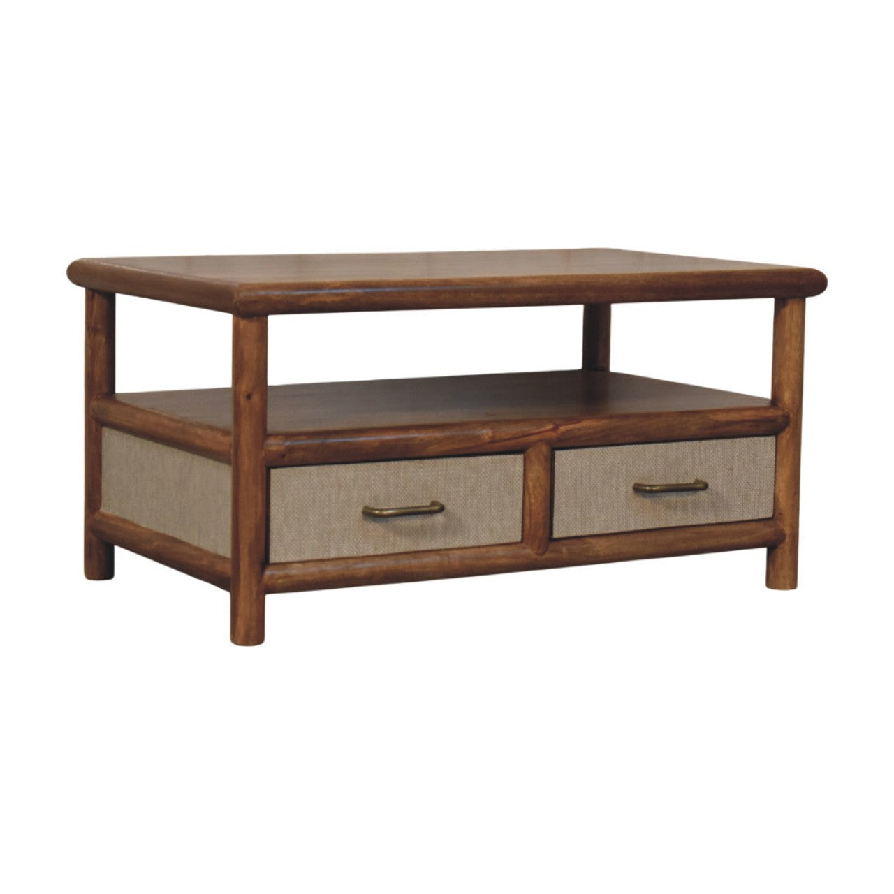 Solid Wood Solara Rattan Coffee Table