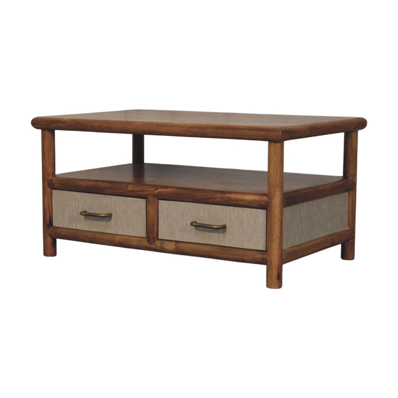 Solid Wood Solara Rattan Coffee Table