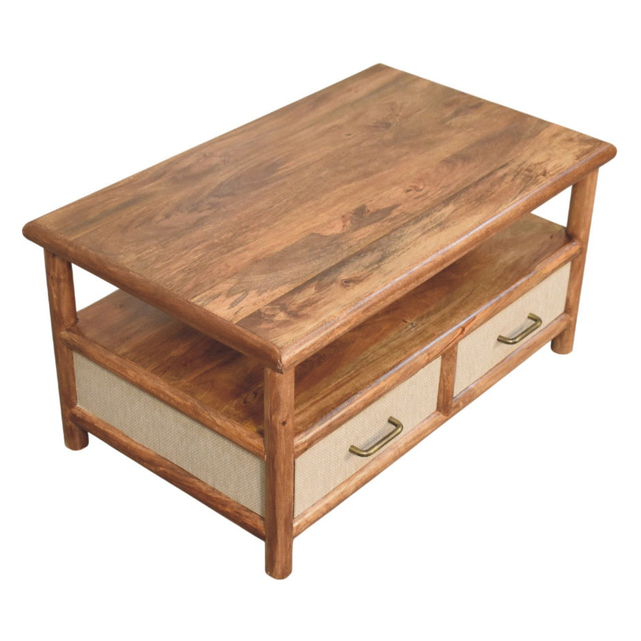 Solid Wood Solara Rattan Coffee Table