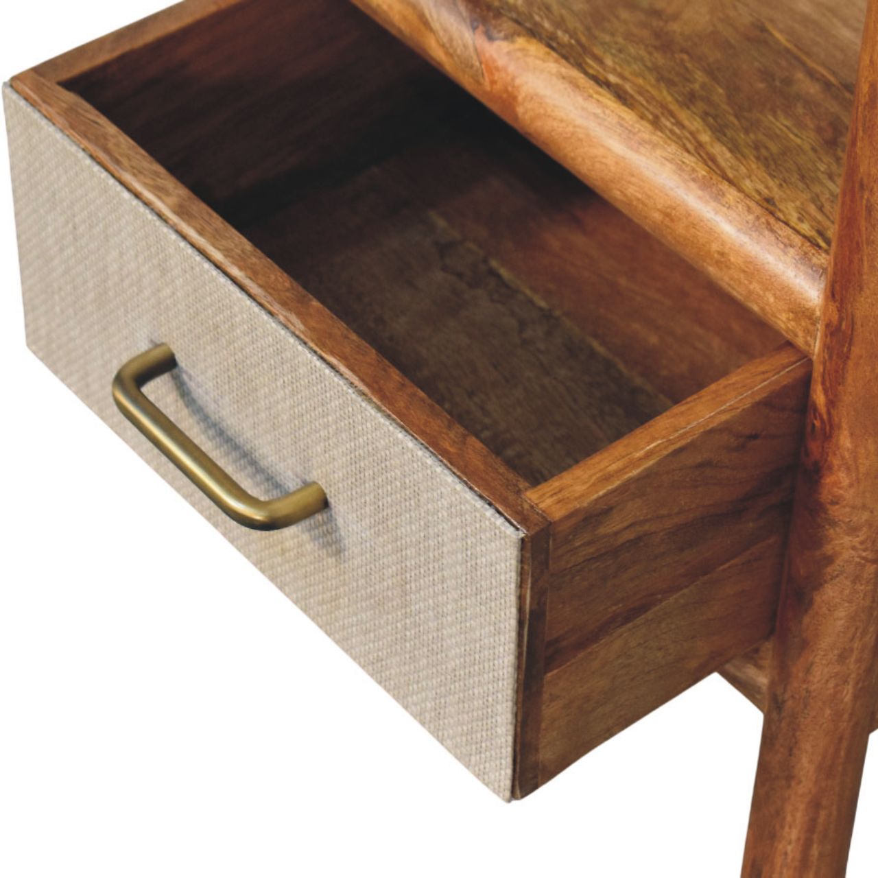 Solid Wood Solara Rattan Bedside Table