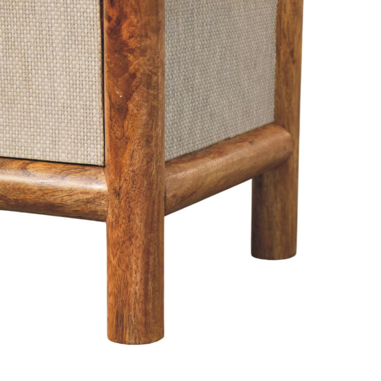 Solid Wood Solara Rattan Bedside Table