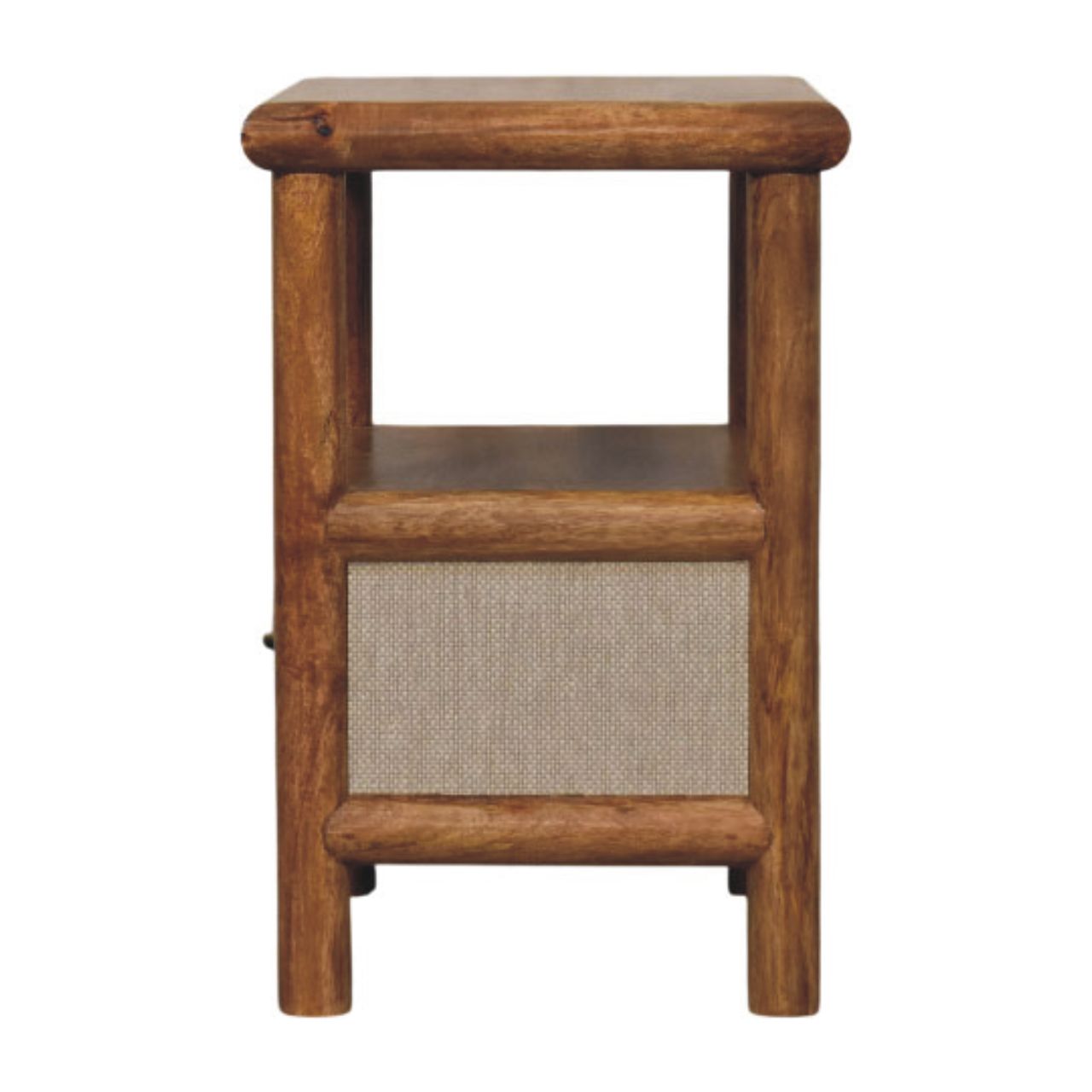 Solid Wood Solara Rattan Bedside Table