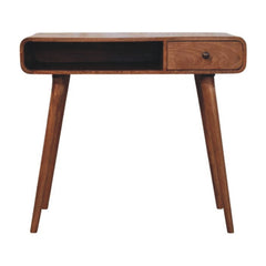 Solid Wood Curved Writing Desk