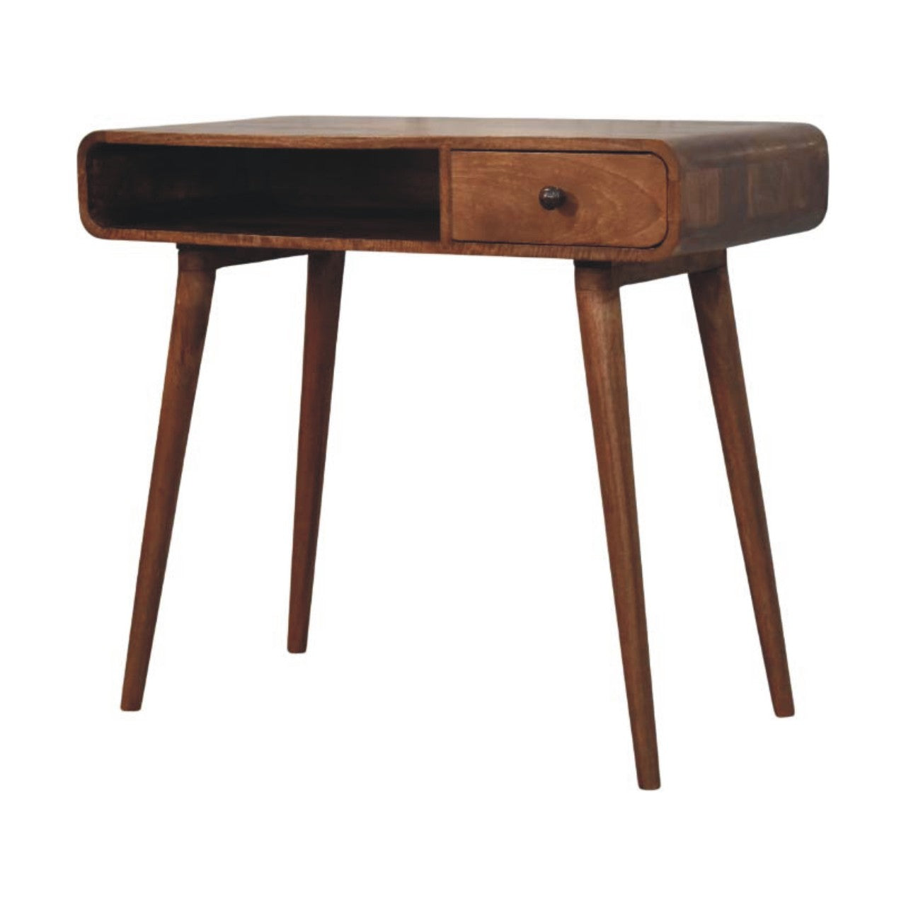 Solid Wood Curved Writing Desk