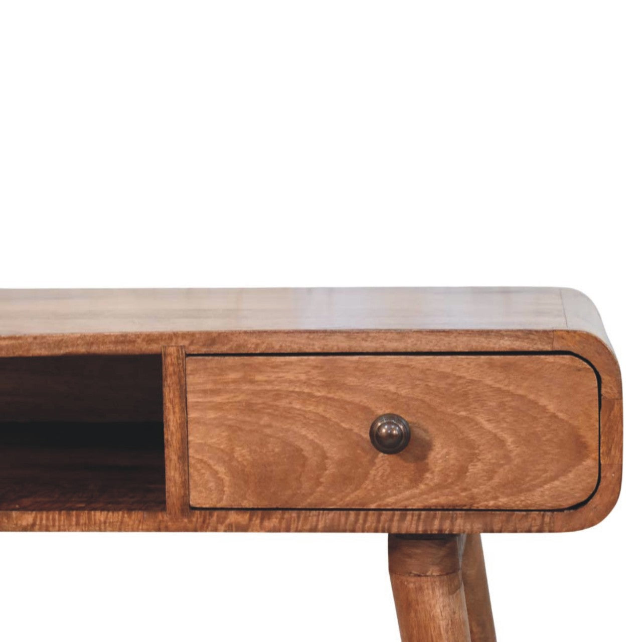 Solid Wood Curved Writing Desk