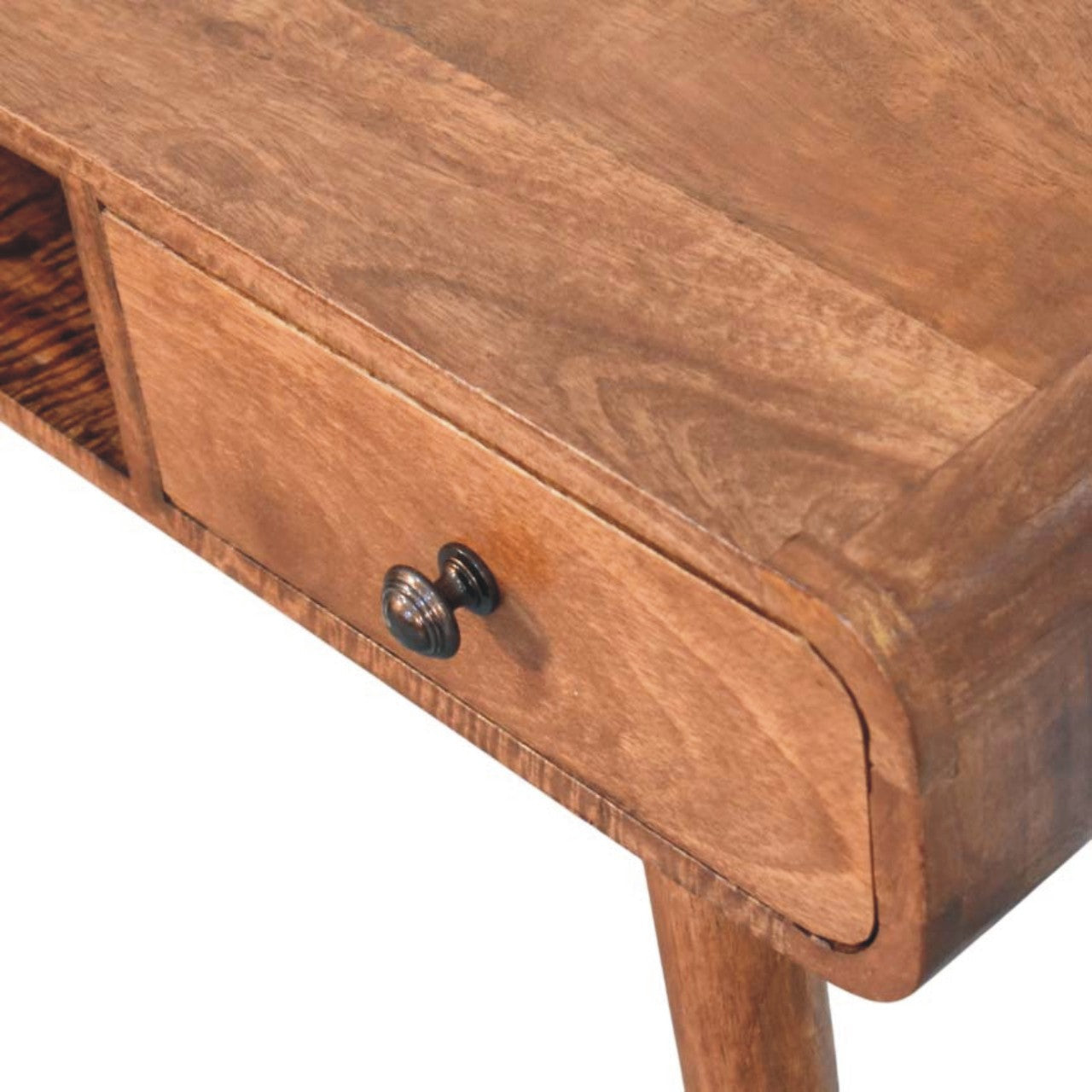 Solid Wood Curved Writing Desk