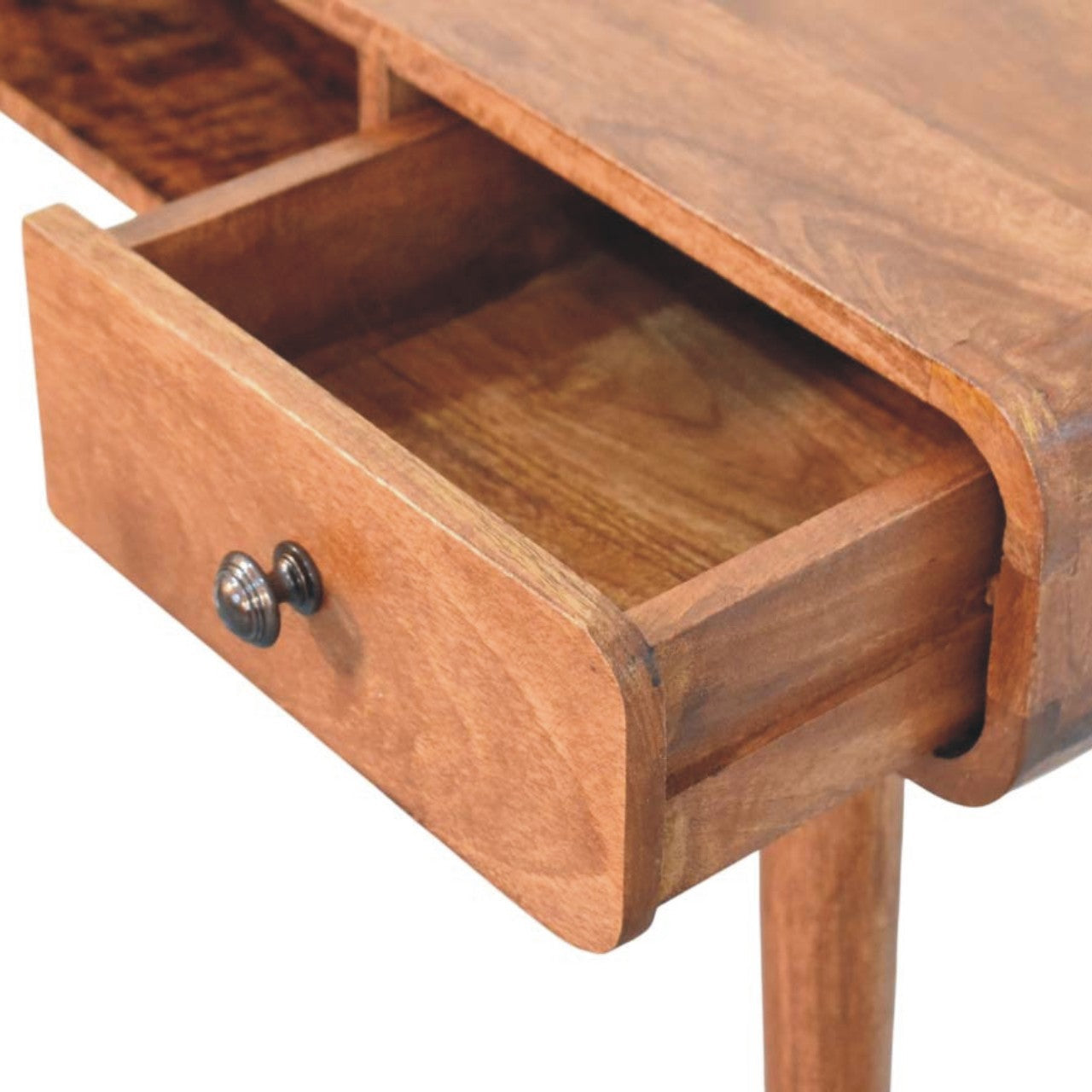 Solid Wood Curved Writing Desk