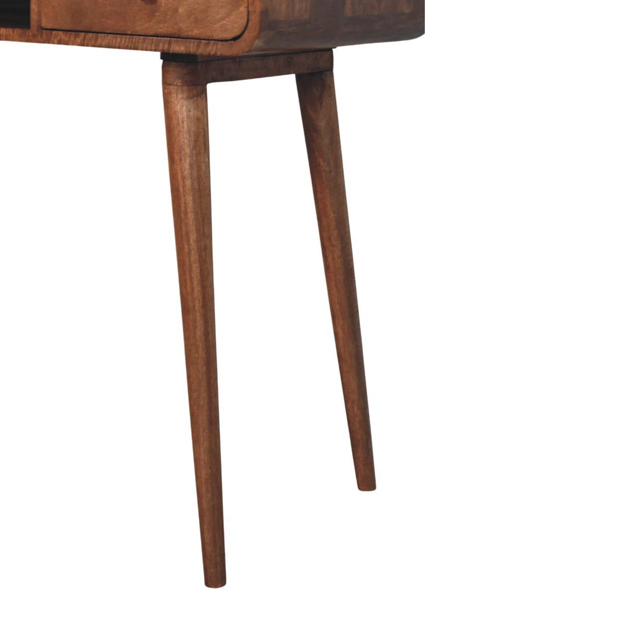 Solid Wood Curved Writing Desk