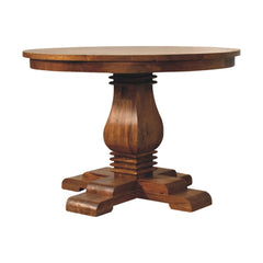 Solid Wood Round Pedestal Dining Table