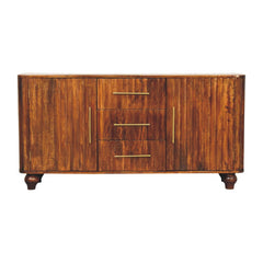 Solid Wood Chestnut Curve Sideboard