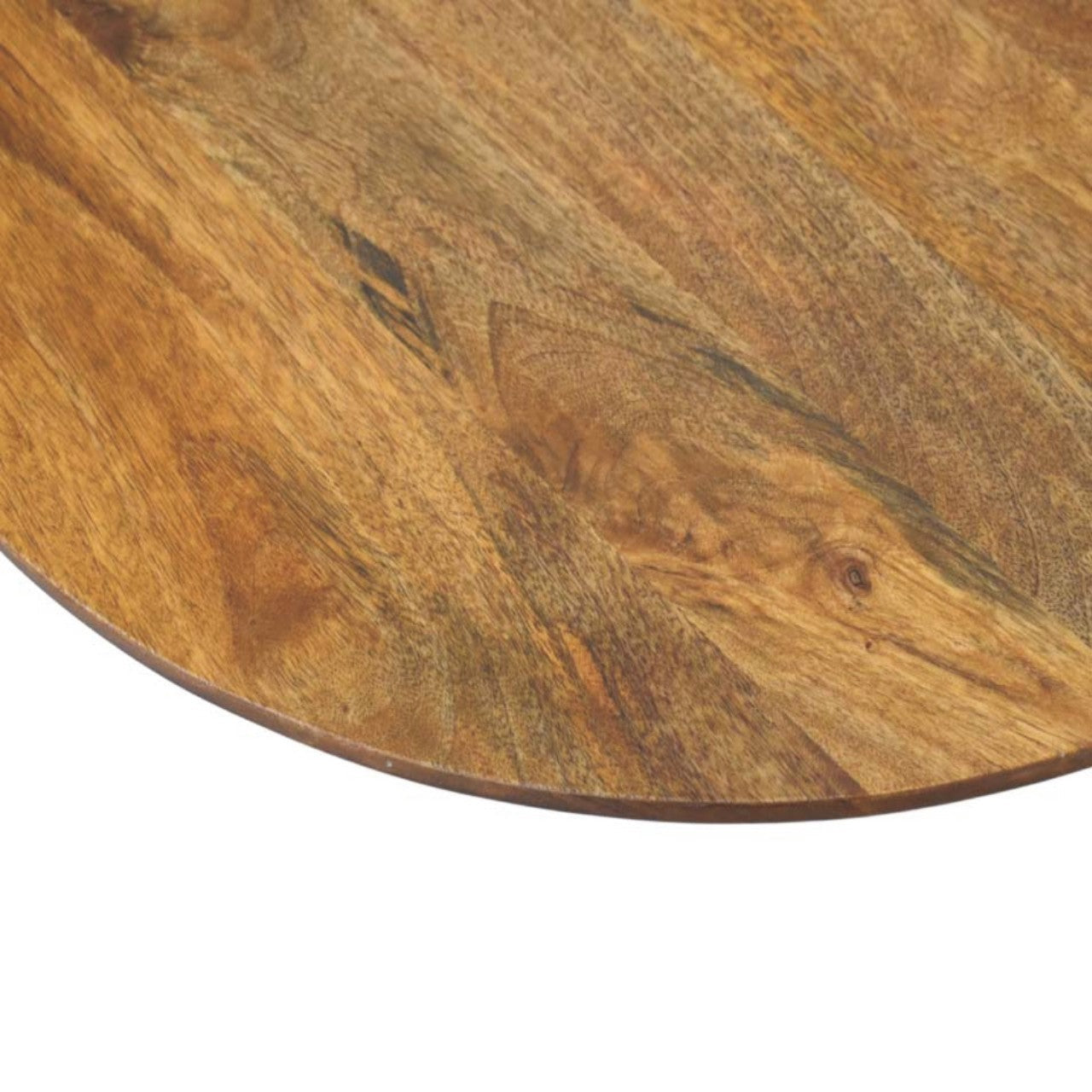 Solid Wood Round Fluted Coffee Table