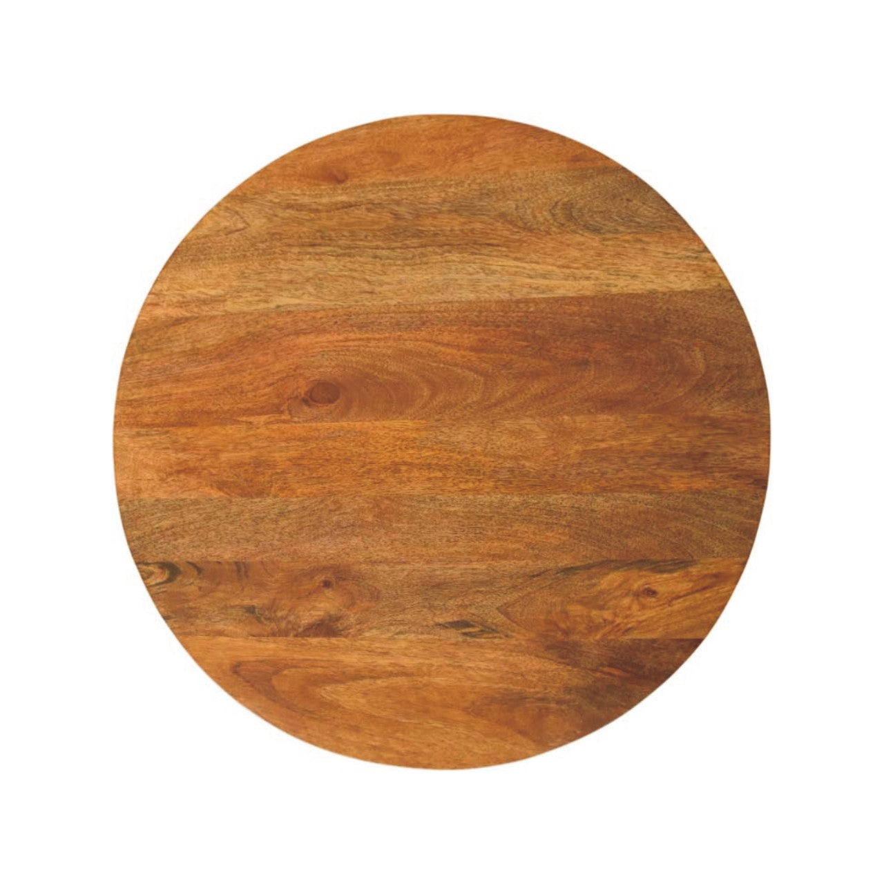 Solid Wood Round Fluted Coffee Table