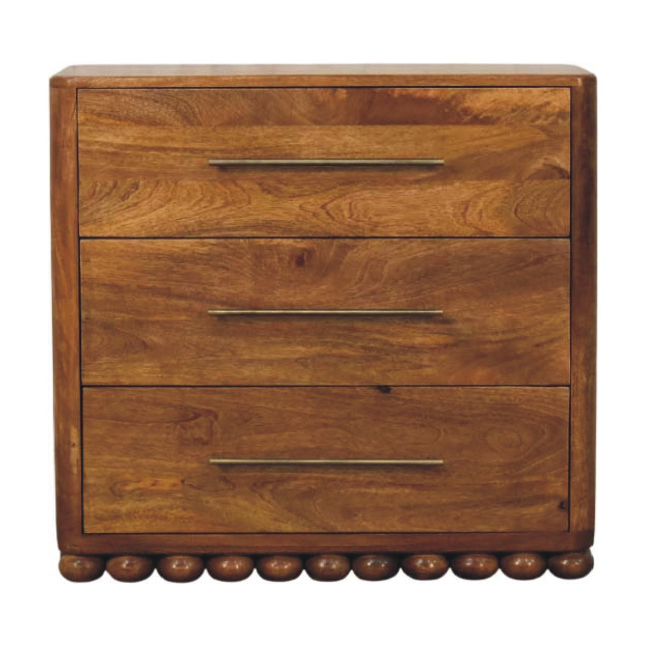 Solid Wood Bola Three Drawer Chest