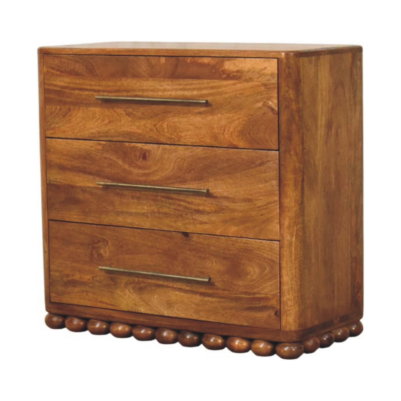 Solid Wood Bola Three Drawer Chest