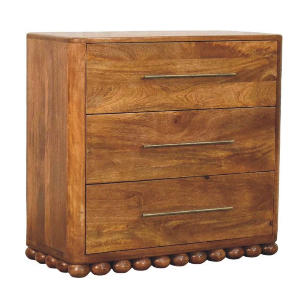 Solid Wood Bola Three Drawer Chest