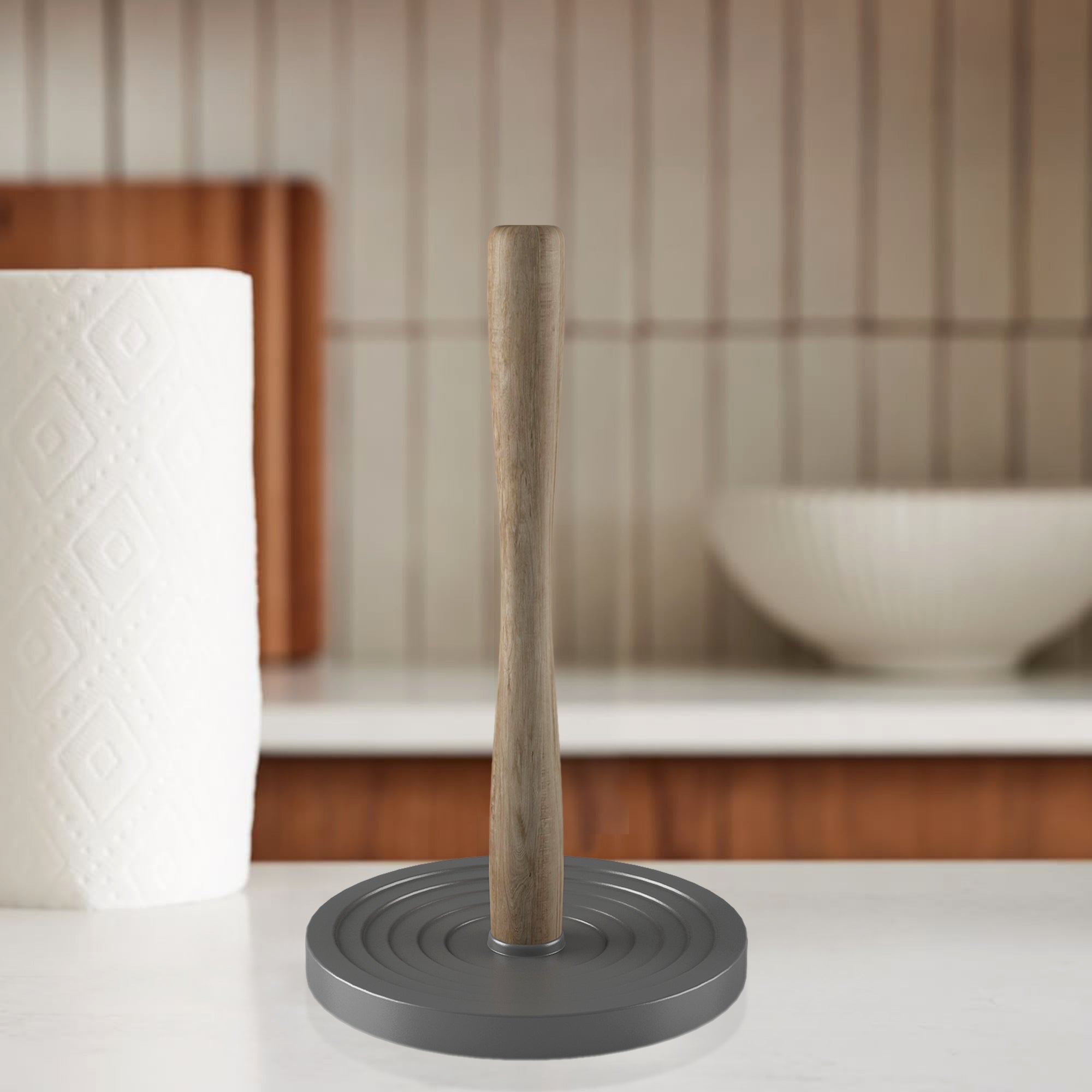 Wooden Kitchen Paper Towel Holder
