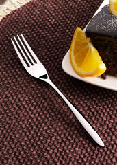 Stainless Steel Salad/Dessert Fork | 7.3", Silver, 12 Pcs