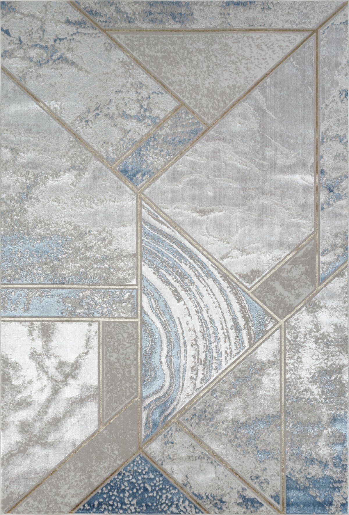Li Paris LP203 Area Rug Cream/Blue