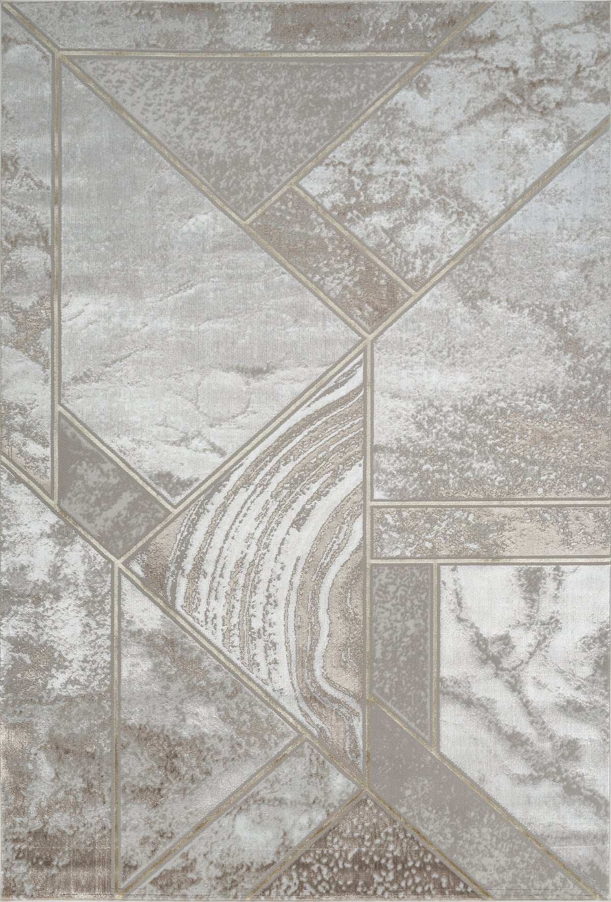 Li Paris LP203 Area Rug Cream/Gold